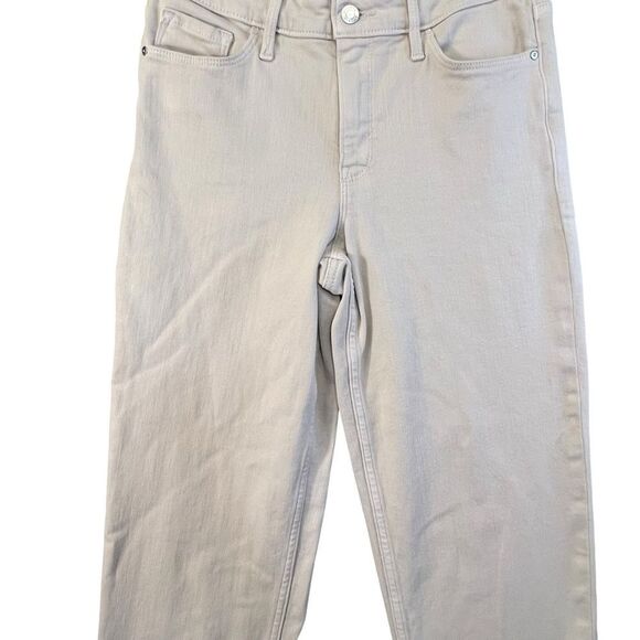 Athleta Women's Size 8 Beige neutral Flex Straight Cropped High Rise Jeans - Picture 4 of 16